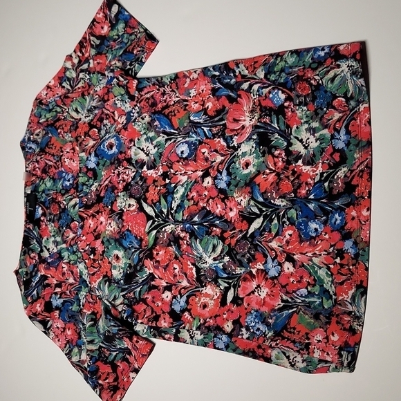 Tahari Floral Square Neck top Size XS - Picture 1 of 10
